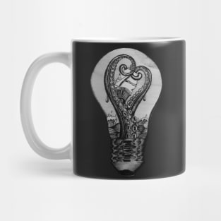 Kraken attack bulb Mug